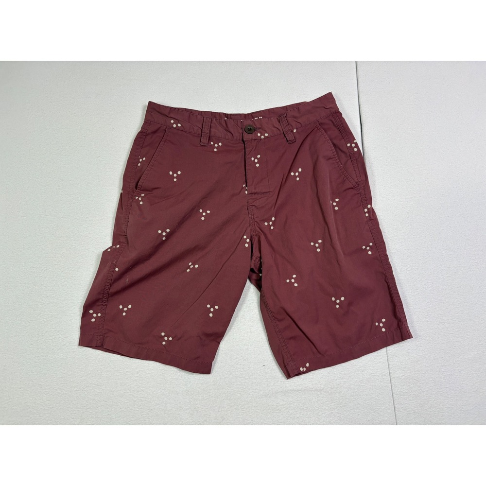 RVCA Dual Purpose Trunk Mens 28 Burgundy Triple Dot Hybrid Walkshorts V-310 / 10